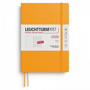 Weekly Planner & Notebook 2026 Medium (A5) Rising Sun