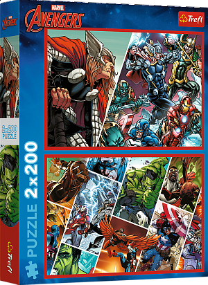 Puzzle 2x200 dílků Marvel/Avengers