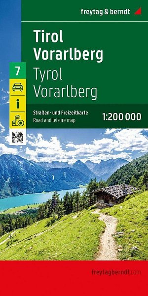 Tyrolsko - Vorarlbersko 1:200 000 / automapa + mapa pro volný čas