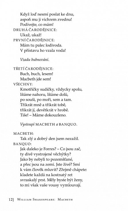 Náhled Macbeth, 1.  vydání