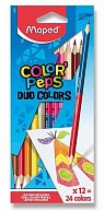 Maped - Pastelky trojhranné Color´Peps Duo 24 barev