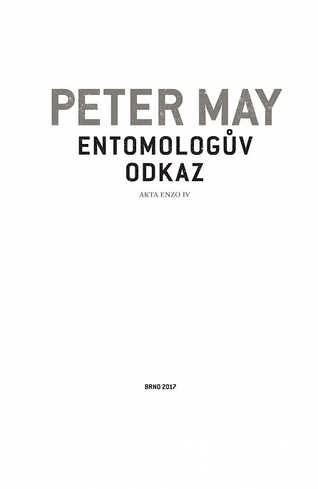 Náhled Entomologův odkaz, 1.  vydání