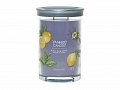 YANKEE CANDLE Black Tea & Lemon svíčka 567g / 2 knoty (Signature tumbler velký )