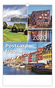 Kalendář nástěnný 2020 - Postcard from...