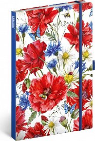 Notes - Květiny linkovaný, 13 × 21 cm