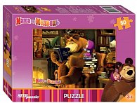 Puzzle 80 Máša a Medvěd - Čteme si
