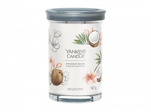 YANKEE CANDLE Coconut Beach svíčka 567g / 2 knoty (Signature tumbler velký )