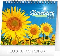 Kalendář stolní 2018 - Slunečnice s citáty, 16,5 x 13 cm
