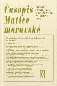 Časopis Matice moravské supplementum 6/2013