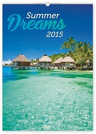 Kalendář 2015 - Summer Dreams - nástěnný s prodlouženými zády
