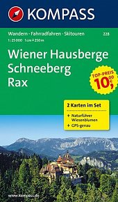 Wiener Hausberge Schneeberg 228 ,2 mapy / 1:25T NKOM