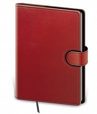 Zápisník - Flip-A5 červeno/černá, linkovaný