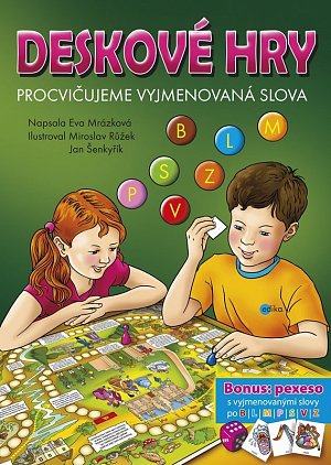 Deskové hry. Procvičujeme vyjmenovaná slova - B, L, M, P, S, V, Z