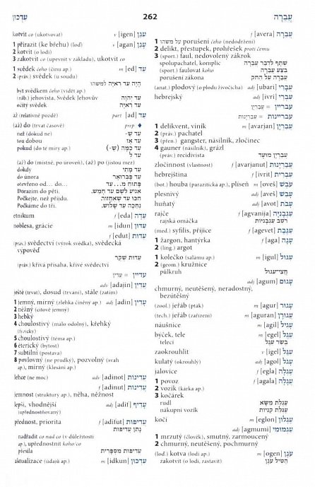 Náhled Hebrejsko-český česko-hebrejský praktický slovník