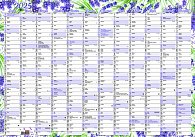 Roční kalendář Levandule - nástěnný kalendář