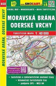 SC 468 Moravská Brána, Oderské vrchy 1:40 000