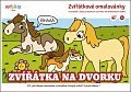 Zvířátka na dvorku - Zvířátkové omalovánky