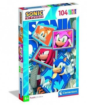 Puzzle Ježek Sonic Parťáci 104 dílků