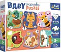 Trefl Puzzle Baby Zvířátka 6v1 (2-6 dílků)