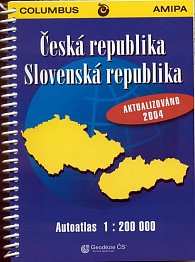 Česká republika, Slovenská republika - autoatlas 1:200 000 (kroužková)