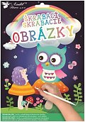 Vyškrabávací obrázky - Sovička 16,5 x 21 cm (2 ks)
