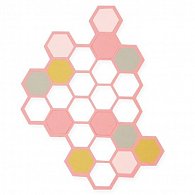 SIZZIX Thinlits vyřezávací kovové šablony - hexagony 2 ks