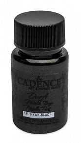 Metalická akrylová barva Cadence Dora Metalic - černá / 50 ml