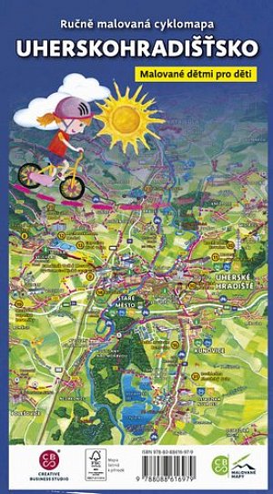 Uherskohradišťsko dětem - Ručně malovaná cyklomapa