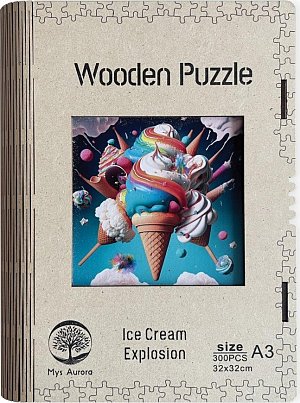 Dřevěné puzzle/Zmrzlinová exploze A3
