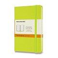 Zápisník Moleskine - tvrdé desky, S, linkovaný - limetka