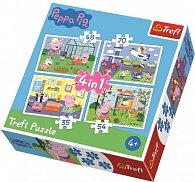 Trefl Puzzle Peppa Pig 4v1 (35,48,54,70 dílků), 1.  vydání