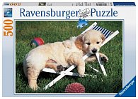 Ravensburger Puzzle - Zlatý retrívr 500 dílků