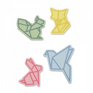 SIZZIX Thinlits vyřezávací kovové šablony - origami zvířata 8 ks