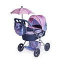 DeCuevas 85076 Skládací kočárek pro panenky se slunečníkem a taškou Magic Bubble 2024 - 60 cm