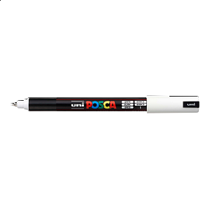 Posca popisovač PC-1MR, 0,7 mm, bílá (1)