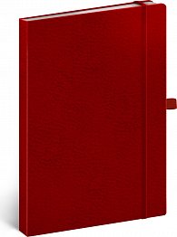 Notes - Vivella Classic červený/červený tečkovaný, 15 x 21 cm