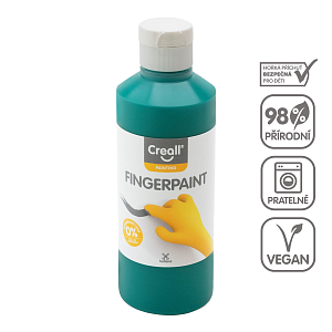 Creall prstová barva HAPPY INGREDIENTS, 250 ml, zelená