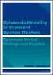 Epistemic modality in spoken standard Tibetian - epistemic verbal endings and copulas