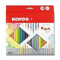 Kores Style trojhranné pastelky 26 barev