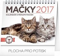 Mačky - stolový kalendár 2017