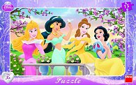 Princezny - rámové puzzle 15 dílků