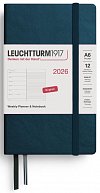 Weekly Planner & Notebook 2026 Pocket (A6) Deep Sea