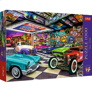 Puzzle Premium 1000 dílků  - Tea Time: Sběratelská garáž