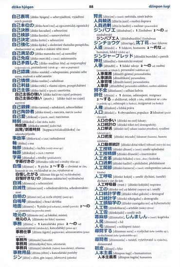 Náhled Japonsko-český česko-japonský velký slovník