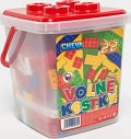 Stavebnice Cheva 22 Volné kostky plast 17x22x17cm 242ks v kbelíku