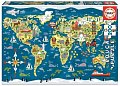 Puzzle Mapa světa 200 dílků