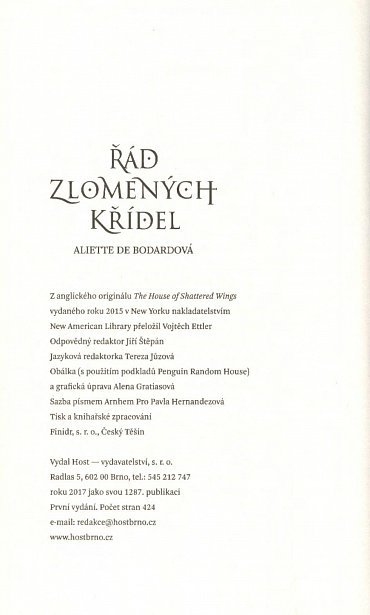 Náhled Řád zlomených křídel