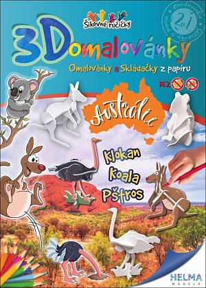 3D omalovánky Austrálie