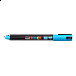 Posca akrylový popisovač PC-1MR, 0,7 mm, světle modrá (ultra tenký hrot)