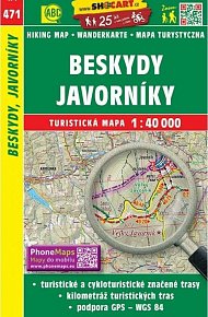 SC 471 Beskydy, Javorníky 1:40 000